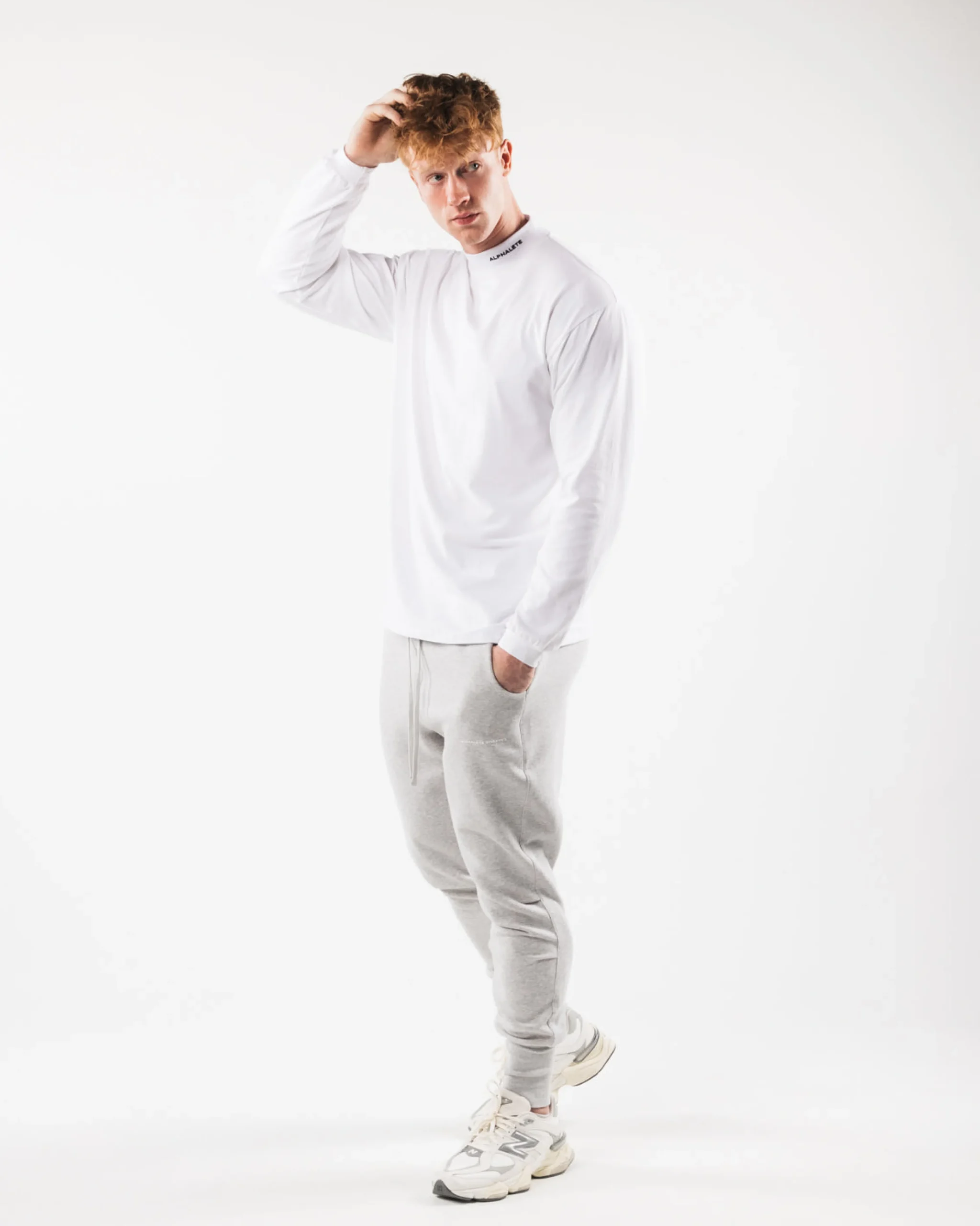 Brushed Core Mock Neck LS